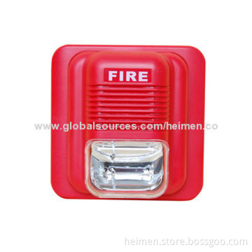Fire Strobe Sound Alarm, Sound Up to100dB, Three types of Sound for Options